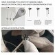 preview thumbnail 2 of 8, CurveCurio 15.7" Modern Luxury Hanging Light Elegance Crystal Pendant Chandelier - 15.7" * 15.7" * 7.9"