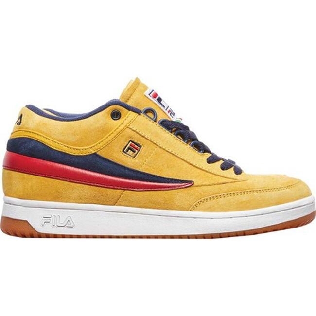 Fila Men's T1-Mid Lemon Chrome/Fila Navy/Fila Red Fila Men's T1-Mid Lemon Chrome/Fila Navy/Fila Red