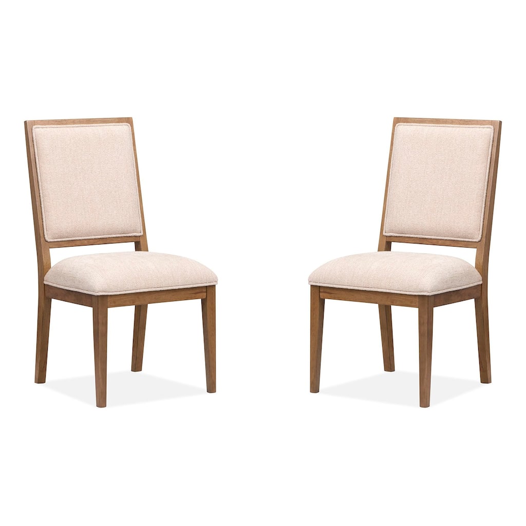 Magnussen Home Marcel Harvest Brown Upholstered Side Chair Two Pack - 20''W x 22''D x 38.63''H