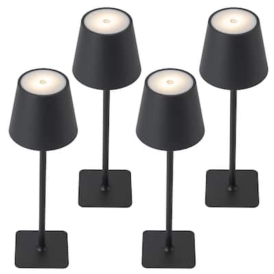 C Cattleya 4-Pack LED Cordless 3CCT Dimmable Portable Table Lamps