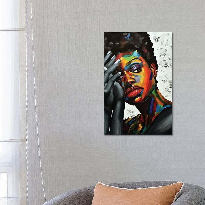 iCanvas "Free But Hungry II" by Damola Ayegbayo Canvas Print - 26x18x1.5