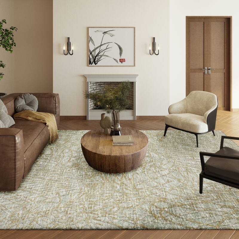 Indoor/Outdoor Rylee Abstract Washable Rug
