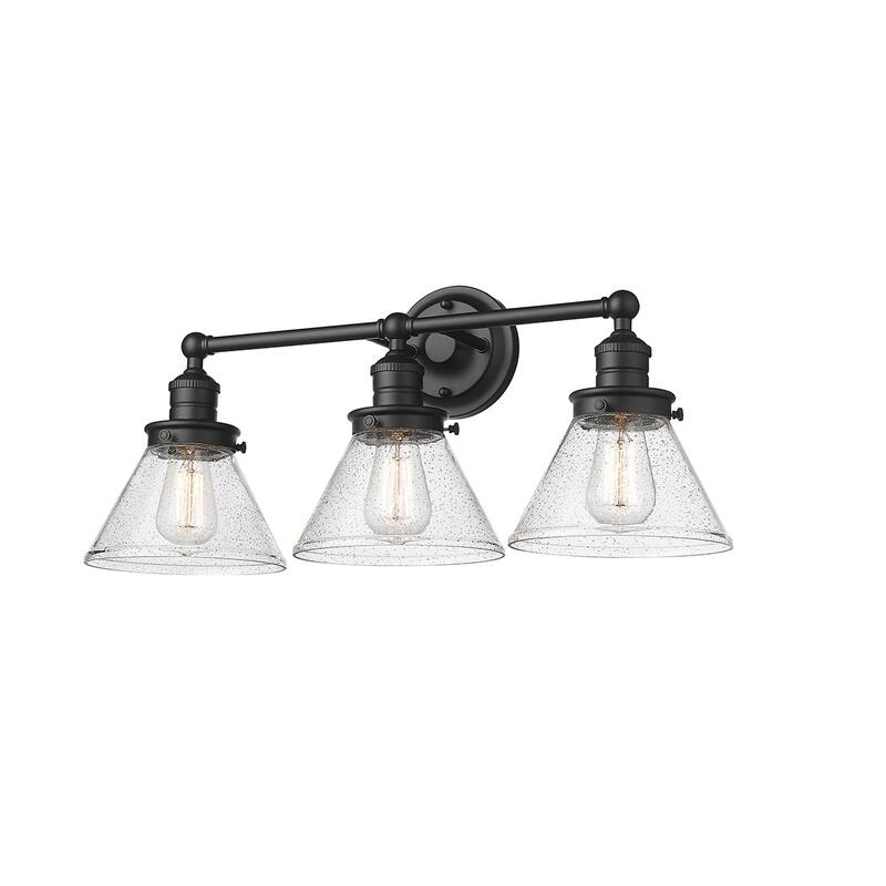 Millennium Lighting Eyden 2 Light Vanity Light with Clear Seedy Glass Shades