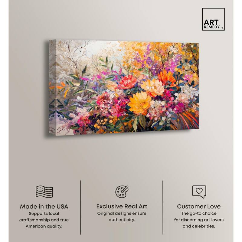 Amber Auras Canvas by Art Remedy, Gallery Wrapped