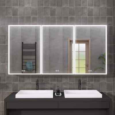60" x 30"Recessed Bathroom Medicine Cabinet with Mirror
