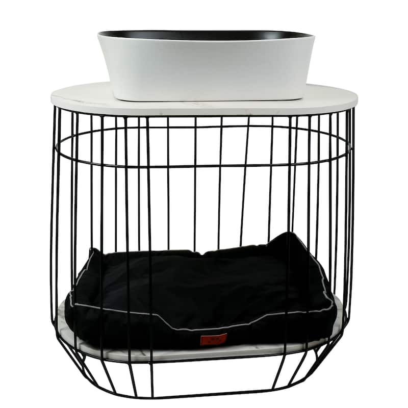 Fine Fixtures Dumbo Modern Bathroom Vanity -Black Rack with Vessel Sink