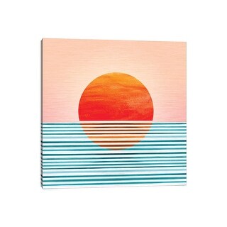 iCanvas "Minimalist Sunset" by Modern Tropical Canvas Print
