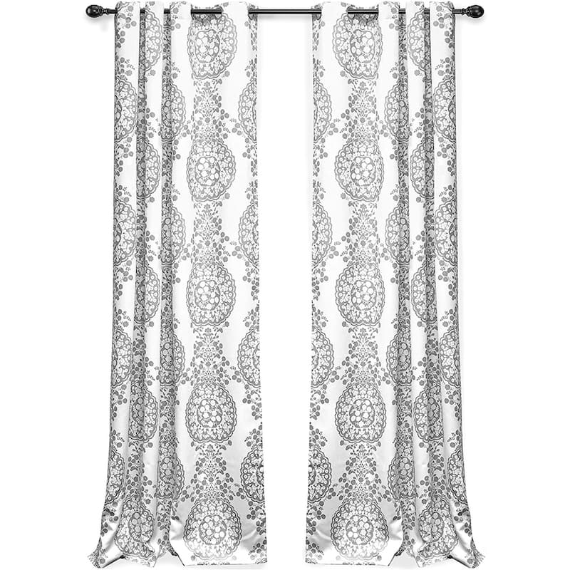 DriftAway Samantha Thermal Room Darkening Grommet Unlined Window Curtains - 52" width x 108 " length - Grey