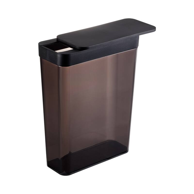 Yamazaki Home Food Storage Container, ABS Plastic, 9.5 cups, 2.3 liters, Lid - L 3.35 x W 7.36 x H 9.65 inches