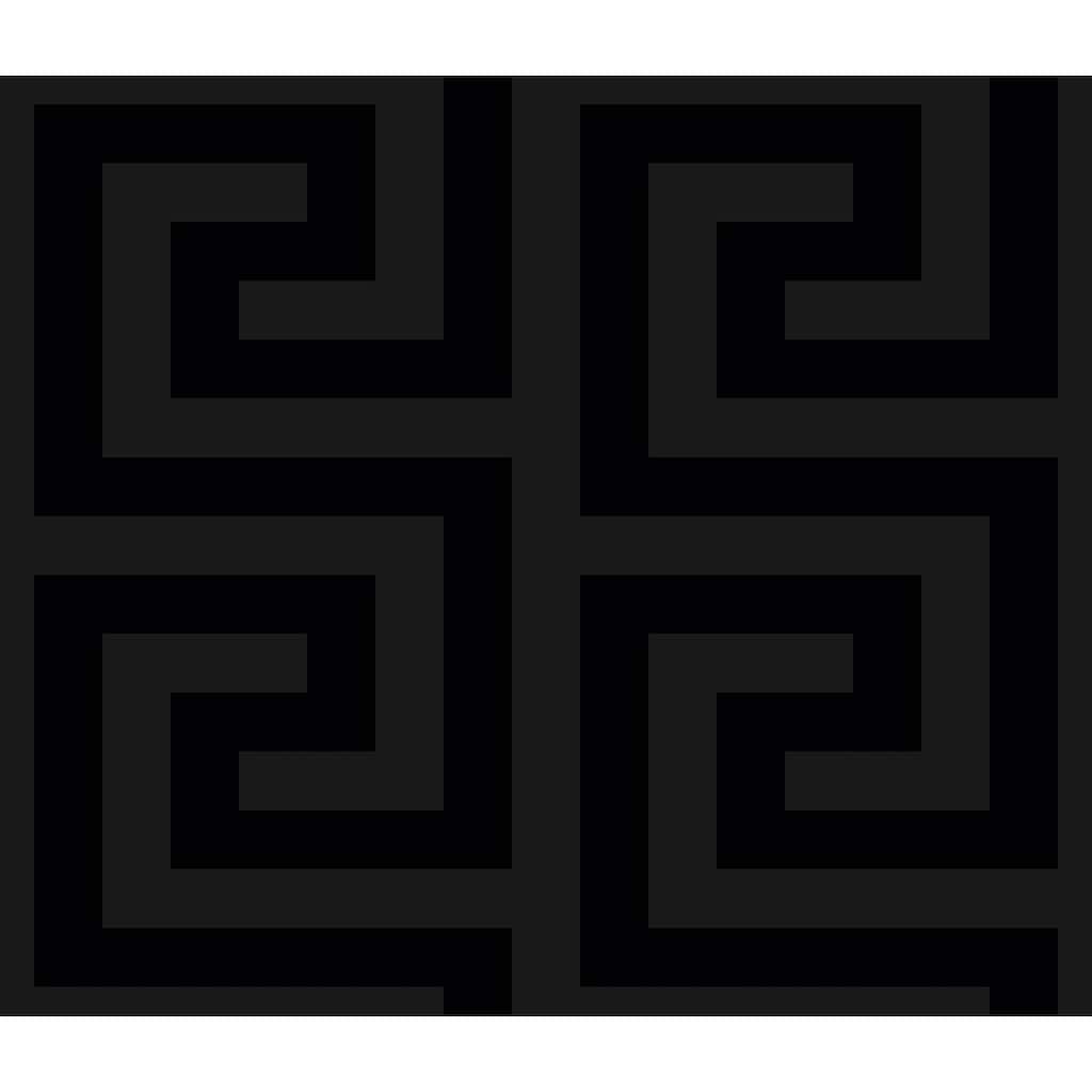 Seabrook Designs Forte Greek Key Non-Woven Unpasted Wallpaper