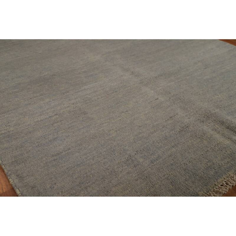 Hand Knotted Oriental 100% Wool Carpet Modern Modern Beige & Ivories Gabbeh Area Rug - 5' 9'' X 3' 8''