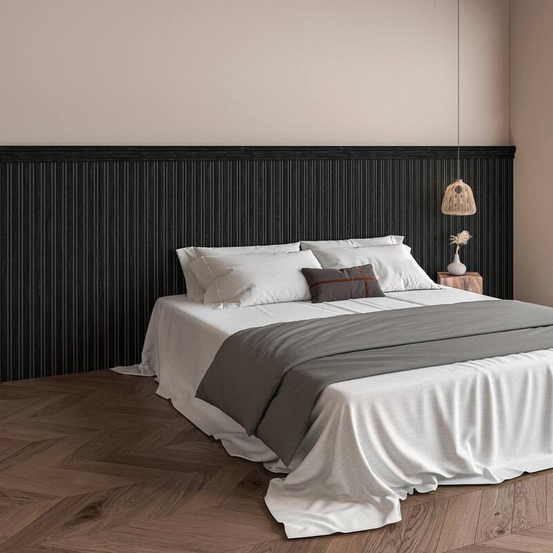 Art3d Decorative PS Wall Panel Kit with Trim, 12 Panels & 4 Edge Strips - N/A