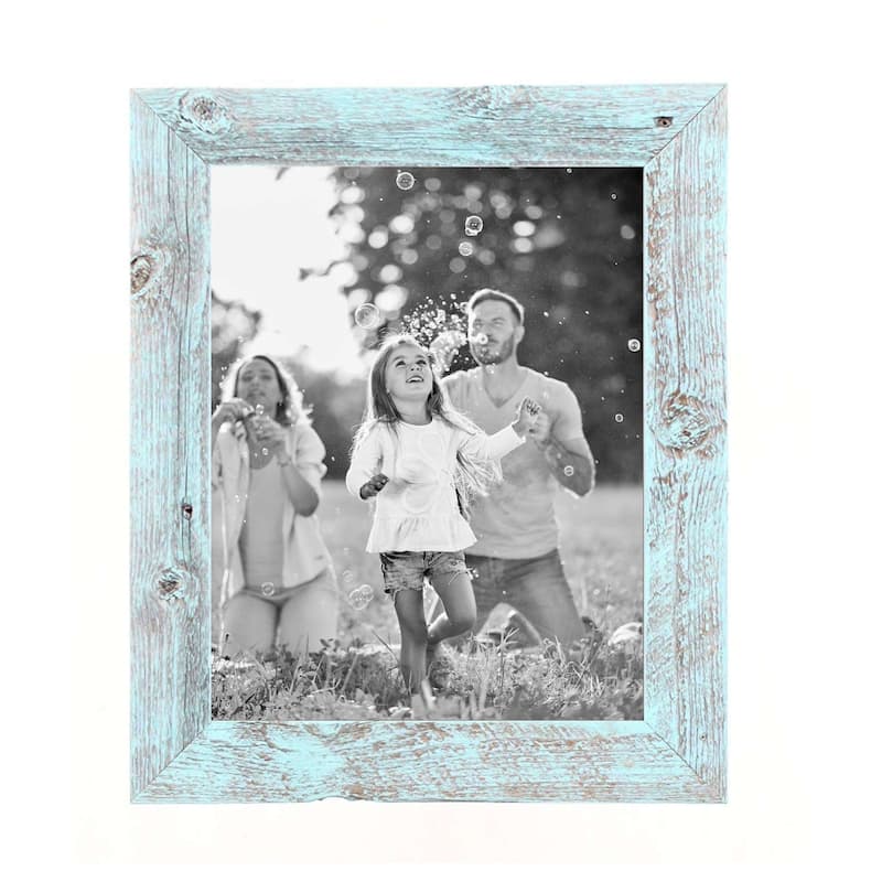 15"x15" Rustic Smoky Black Picture Frame