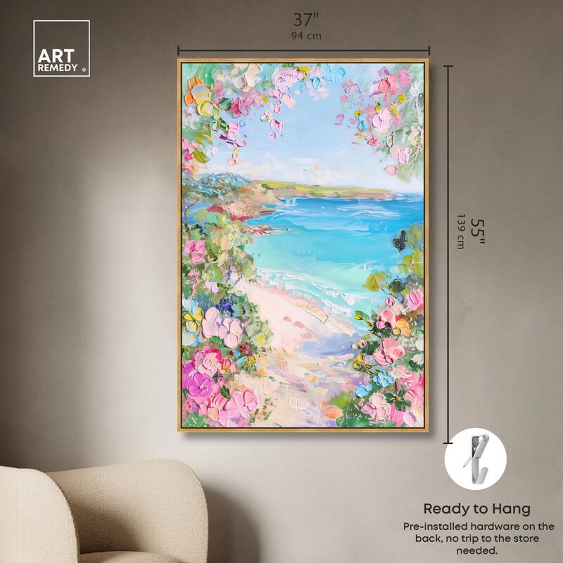 Hillside Harbor View II Canvas by Art Remedy