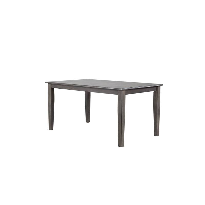 60" Gray Rectangular Wooden Dining Table