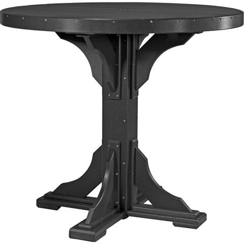 Poly Lumber Round Dining Table Set with Regular Chairs