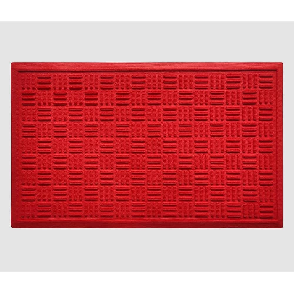 A1HC New All Weather Superior Dirt and Moisture Absorbing Polypropylene Door Mat with Non-Slip Backing for Inside Outside Use