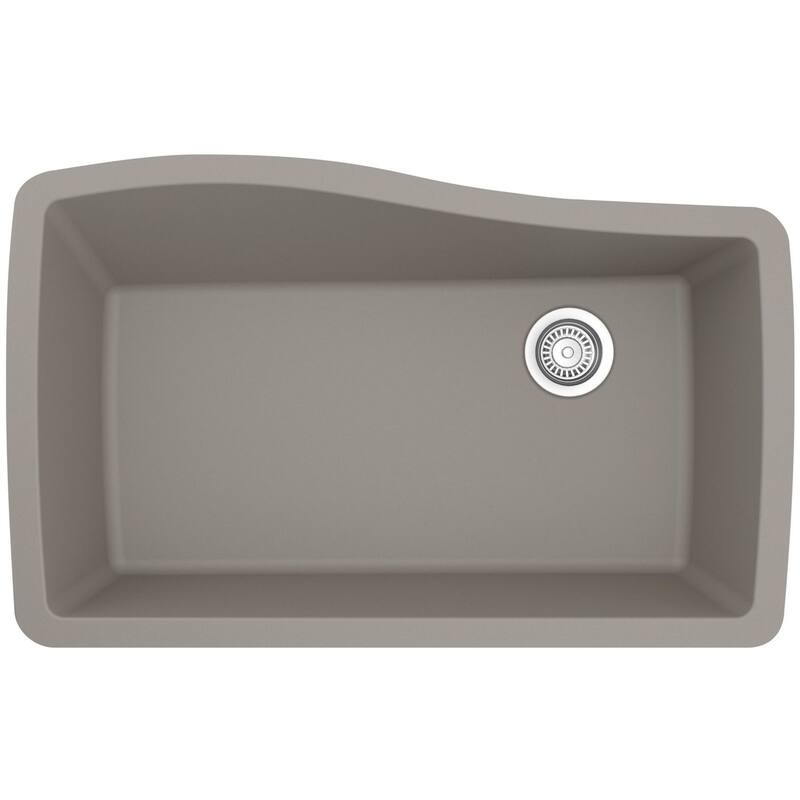 Karran USA QU-722-PK1 Quartz QU 33-1/2" Undermount Single Basin Quartz