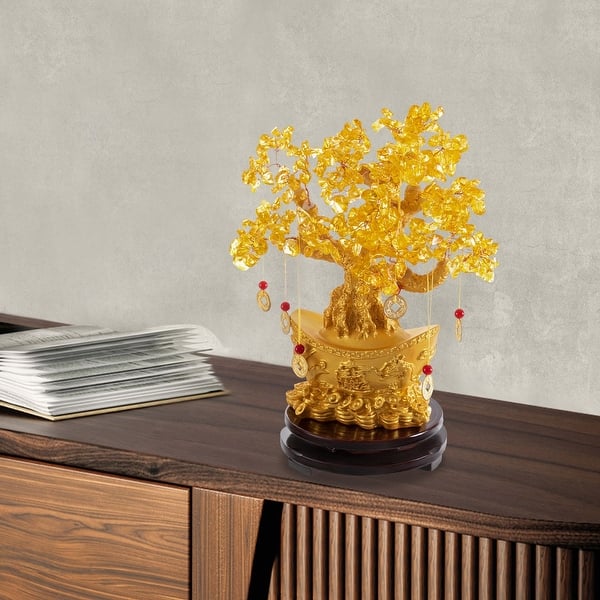 Golden Feng Shui Money Tree Home Decor for Wealth& Luck - Bed Bath & Beyond  - 41160989