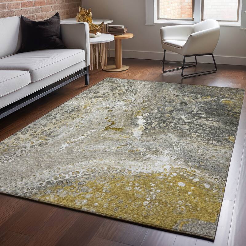 Premium Washable Super Soft Contemporary Mayfield Rug - Taupe - 10' x 14' - Rectangle