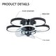preview thumbnail 8 of 14, Metal Small Flower Shape 5 Lights LED Ceiling Fan Dimmable for Kids