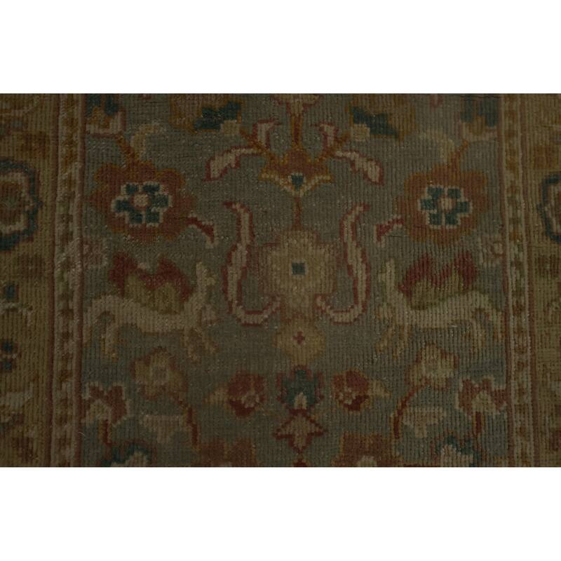 Hand Knotted Oriental 100% Wool Carpet Traditional Floral Navy Blue & Blues Ziegler Area Rug - 3' 1'' X 1' 11''