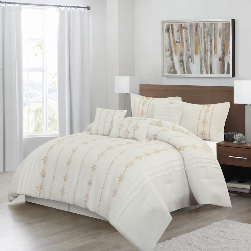 Nanshing Kiana Embroidered 7 Piece Comforter Set