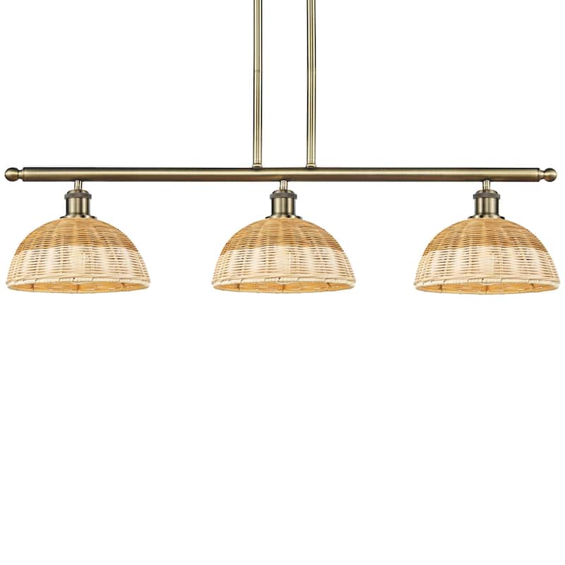 Innovations Lighting 516-3I-9-36 Bristol Natural II Linear Bristol - Antique Brass / Natural