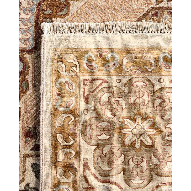 Ikat One-of-a-Kind Hand-Knotted Area Rug - Brown, 8' 0" x 10' 4" - 8' 0" x 10' 4"