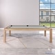 preview thumbnail 38 of 36, Olivia 7ft Vintage Ash Billiard Slate Pool Table with Dining Top Grey