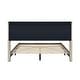 preview thumbnail 19 of 39, Queen Size Corduroy Platform Bed with Tufted Headboard and Metal Legs