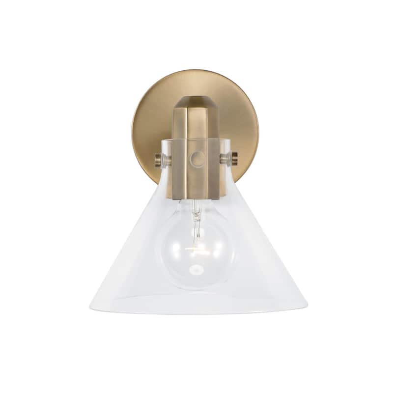 Greer 1-light Sconce w/ Clear Glass