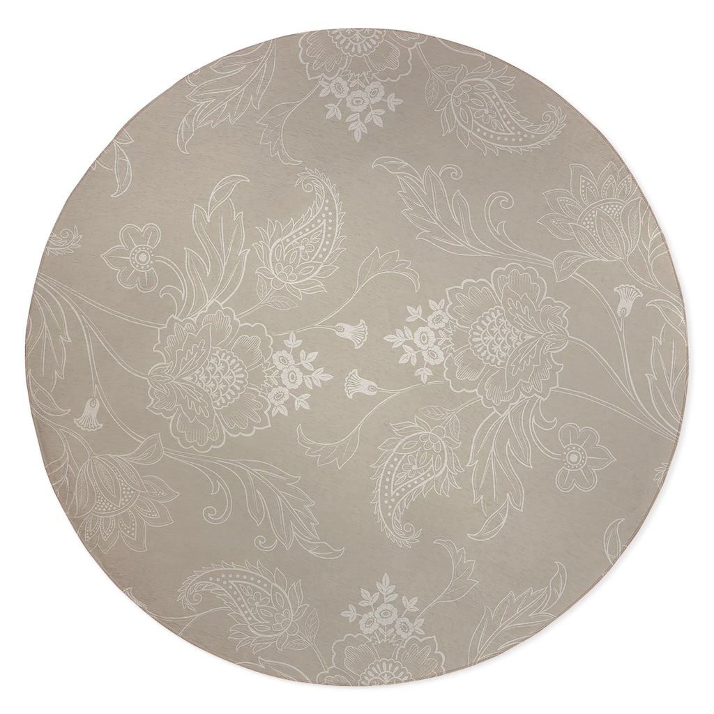 JACOBEAN FLORAL LINEN Outdoor Rug By Kavka Designs