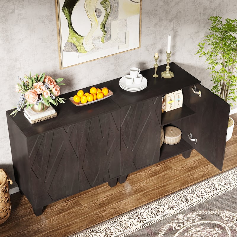 Large Sideboard Vintage Buffet Cabinet for Kitchen Dining Room