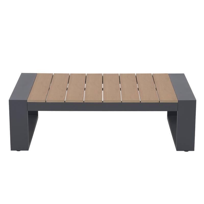 Outdoor 4 Piece Aluminum Sofa Set with Cushions