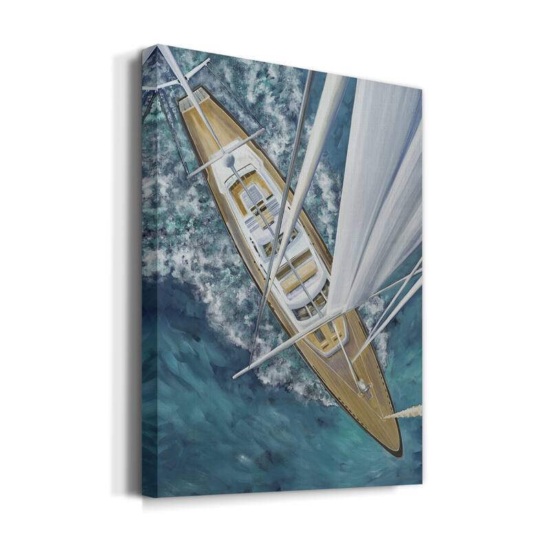 Sailing Around The World- Premium Gallery Wrapped Canvas - Ready to Hang