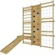 preview thumbnail 10 of 10, Walnut 9-in-1 Swedish Ladder Wall Gym | Indoor Wooden Climber & Activity Set for Kids - Natural