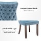 preview thumbnail 25 of 39, KATA Velvet Upholstered Wingback Dining Chairs Set of 2