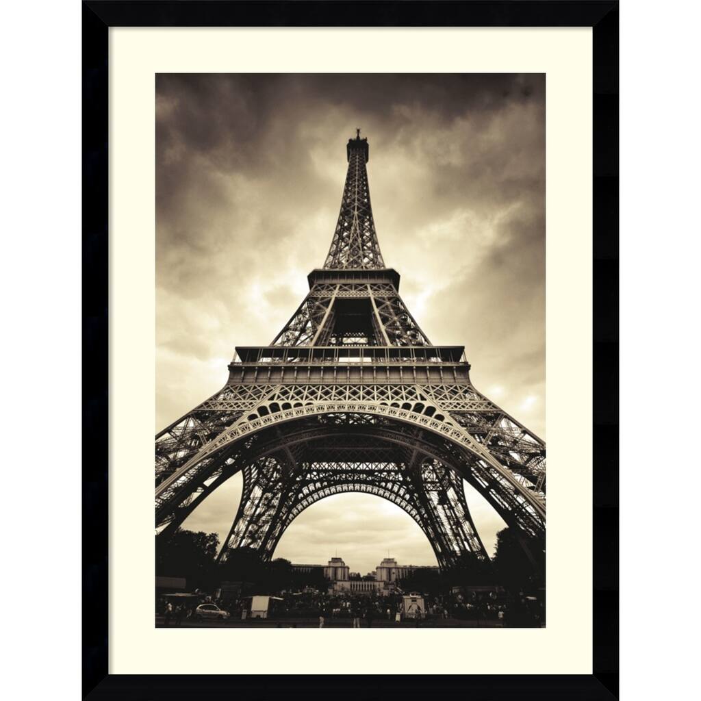 Framed Art Print 'Eiffel Tower' by Marcin Stawiarz 33 x 43-inch