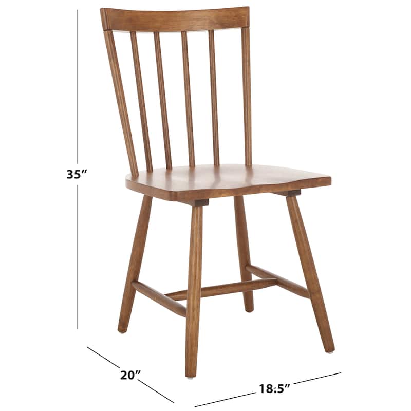 SAFAVIEH HOME Sani 35-inch Spindle Chair (Set of 2) - 17"W x 20"D x 35"H