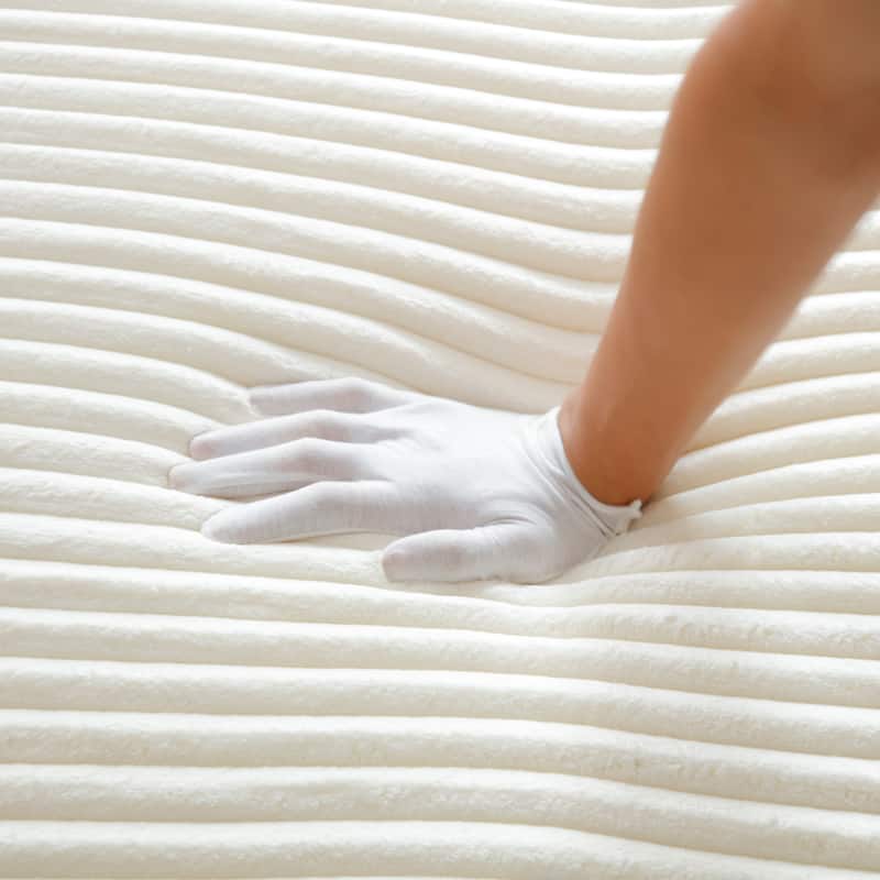 125" L Shaped Sectional Sofa with 2 Ottomans, Cloud Corduroy Couch with Deep Seat, Cup Holders and USB Ports