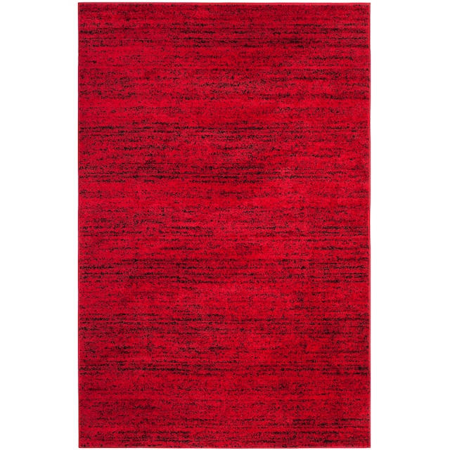 SAFAVIEH Adirondack Alberta Vintage Abstract Rug - 8' Square - Red/Black