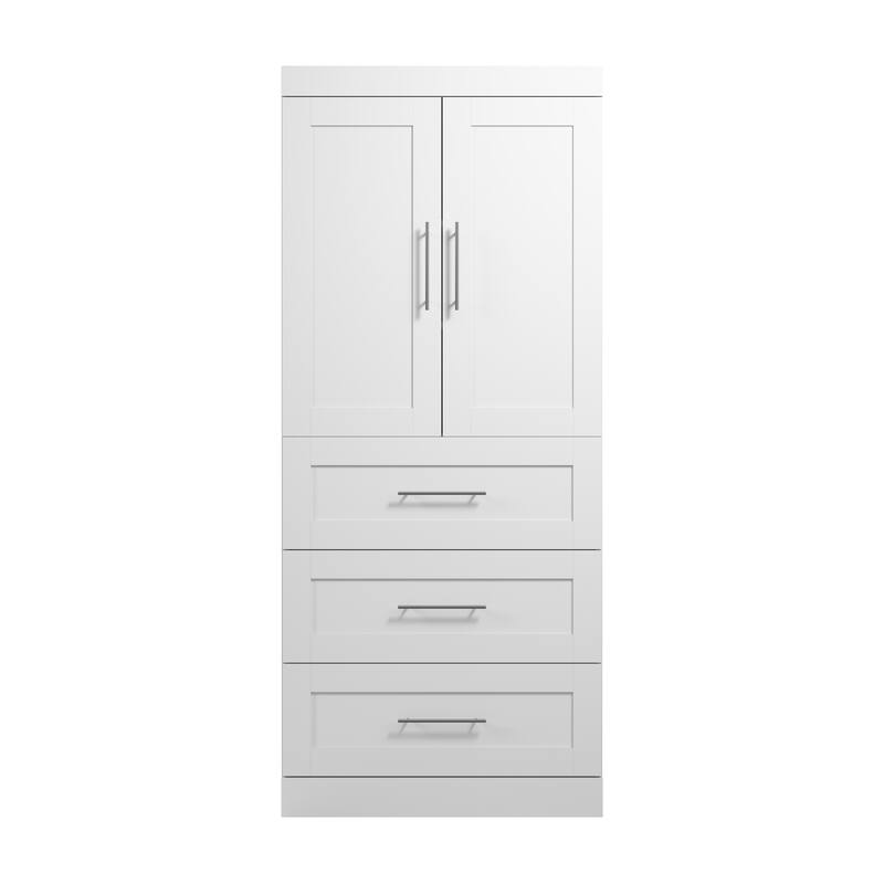 Pur 36W Wardrobe with Drawers by Bestar