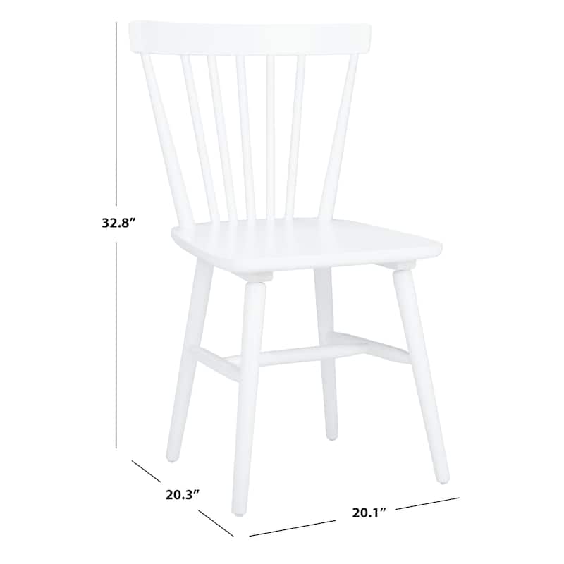 SAFAVIEH Signa Spindle Farmhouse Dining Chair (Set of 2) - 20" W x 20" D x 33" H - 20"W x 20"D x 33"H
