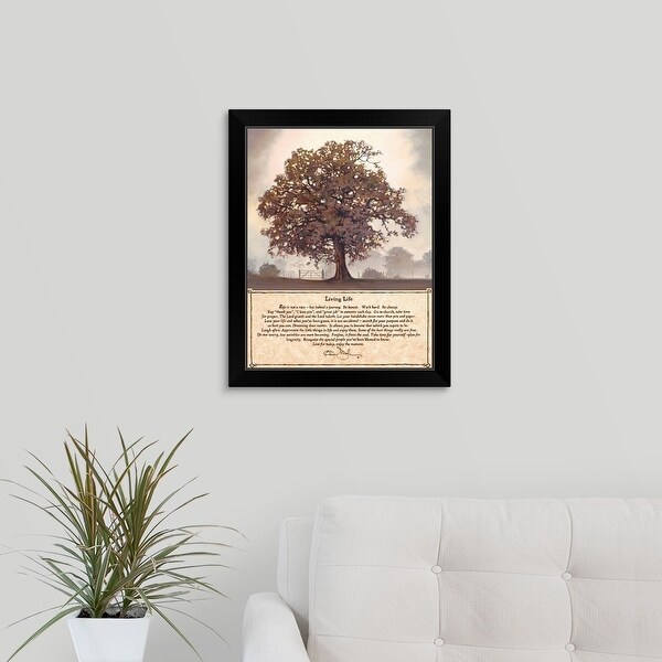 "Living Life" Black Framed Print