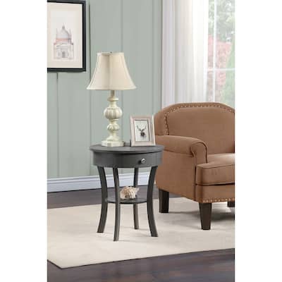 Boho End Table - Stylish Side Table for Living Room, Bedroom, Office - 20x20x24 Inch - 24