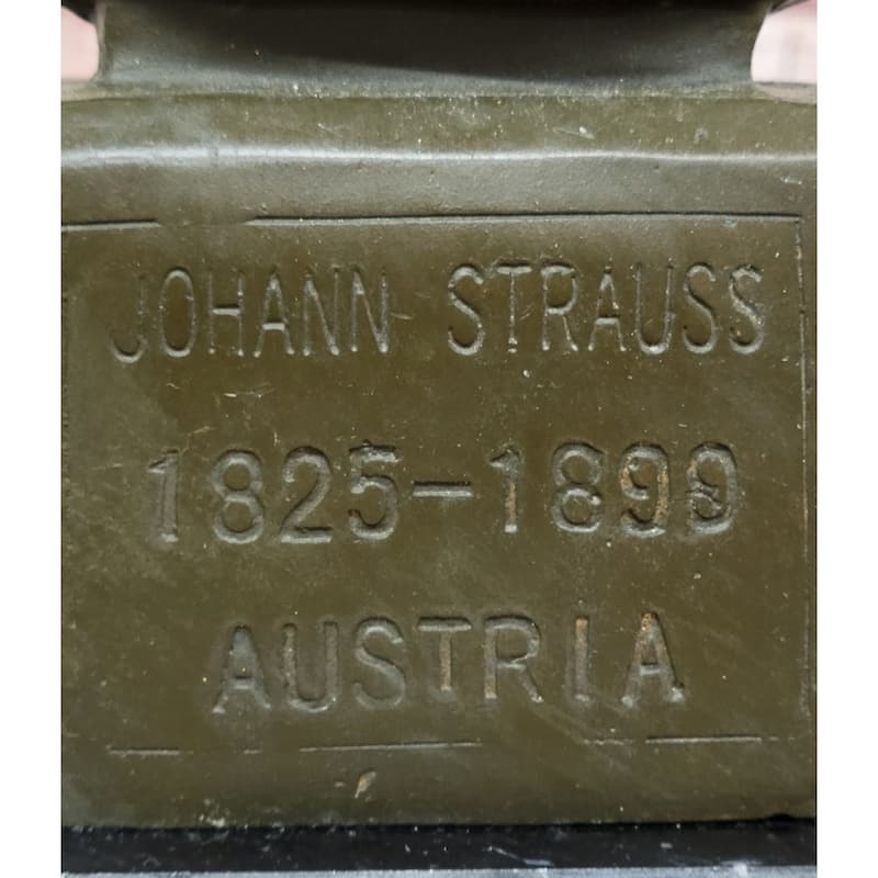 Clical Bronze Bust Of Johann Strauss – Austrian Composer