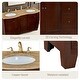 preview thumbnail 8 of 6, Grand Cheswick 60 in.W x 22 in. D x 36 in Vanity in Dark Cherry with Marble Vanity Top - 60 IN.W × 22 IN. D × 36 IN.H