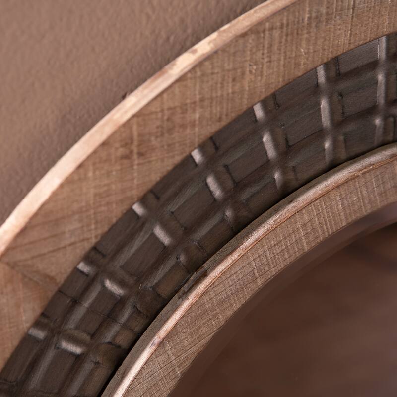 SEI Furniture Aamodt Industrial Natural Wood Mirror