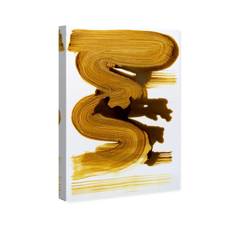 Wynwood Studio Canvas Abstract Sunset Wave White and Modern & Contemporary Wall Art Canvas Print